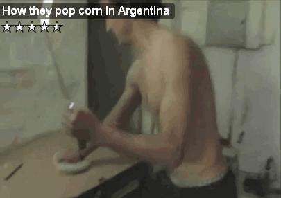 Как делают попкорн в Аргентине
