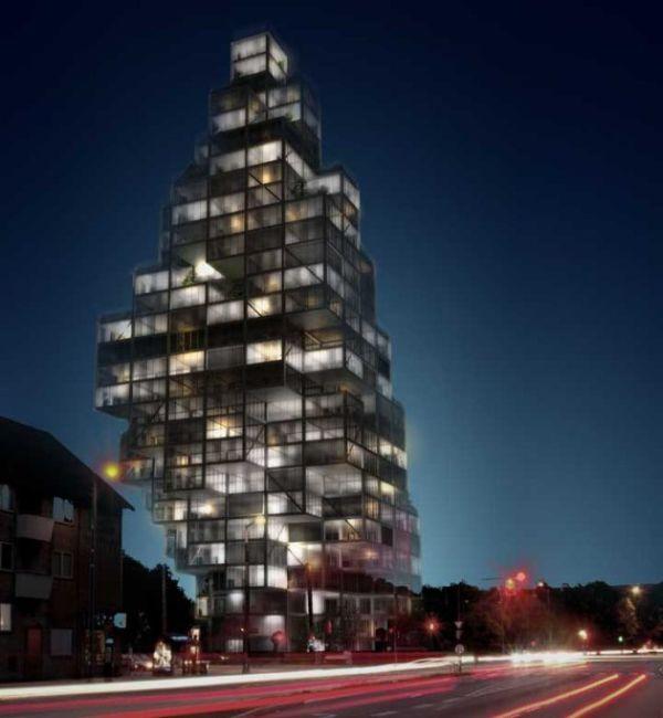 Модульное здание в центре Копенгагена