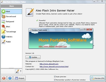 Aleo Flash Intro and Banner Maker v3.4 Portable